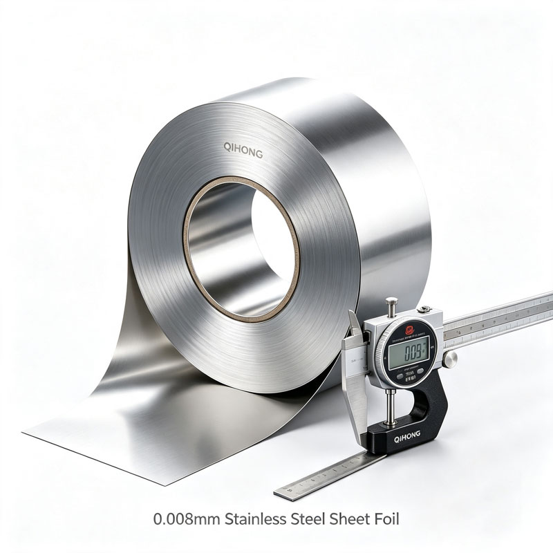 0.008mm स्टेनलेस स्टील शीट फॉइल